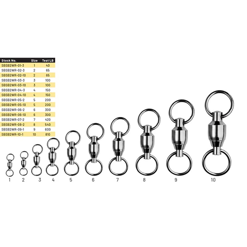 spro-ball-bearing-swivel-w-2-welded-rings-ns-black-finish_1 SPRO Ball Bearing Swivel w/2 Welded Rings – NS Black Finish