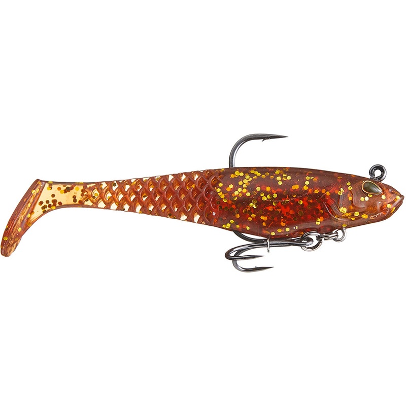 Berkley PowerBait Saltwater CullShad Pre-Rigged Soft Body Swimbait – 4 Inch