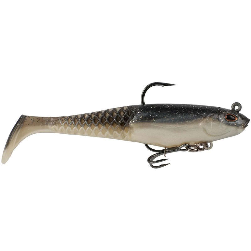 Berkley PowerBait Saltwater CullShad Pre-Rigged Soft Body Swimbait – 6 Inch