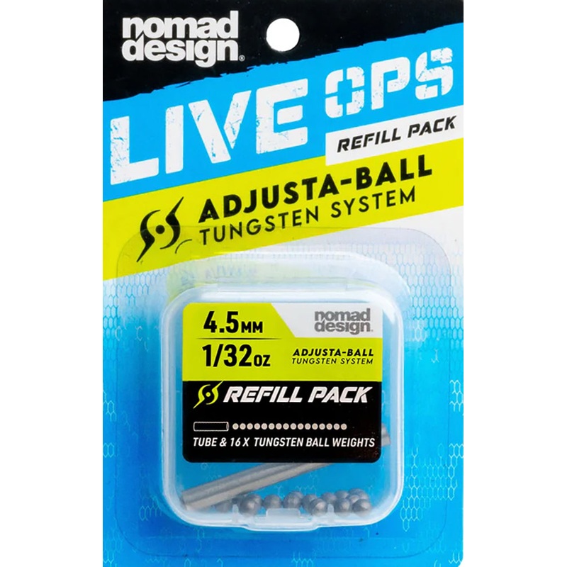 Nomad Design Freshwater Replacement Tungsten Adjusta Balls – 12 Pack