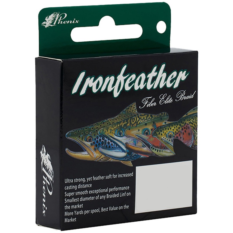 Phenix Ironfeather Fiber Elite Braided Trout Line – Low-Vis Green