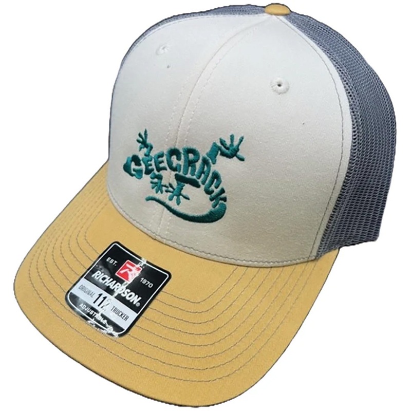 Geecrack Gecko Logo Hats|Beige/Green|Coffee/Dark Brown