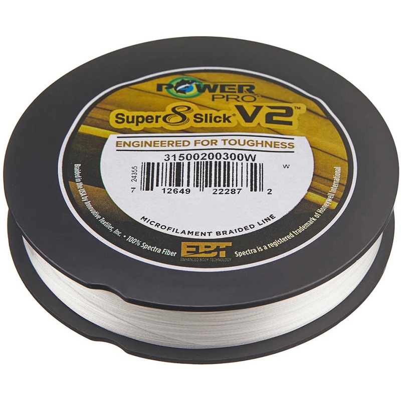 power-pro-super8slick-v2-white-braided-line-standard-spools-150-yards_1 Power Pro Super8Slick V2 White Braided Line Standard Spools – 150 Yards
