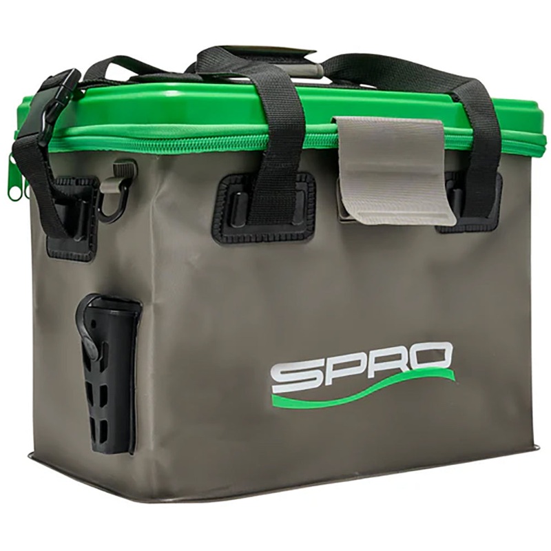 spro-waterproof-soft-tackle-box-grey-green_1 SPRO Waterproof Soft Tackle Box – Grey & Green