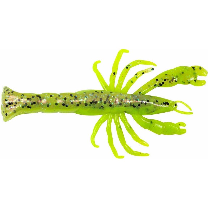 Berkley Gulp! Ghost Shrimp Chartreuse Belly 3 7pk