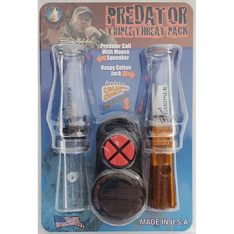Buck Gardner’s Predator Call Triple Threat Pack KIT-PRED-CC