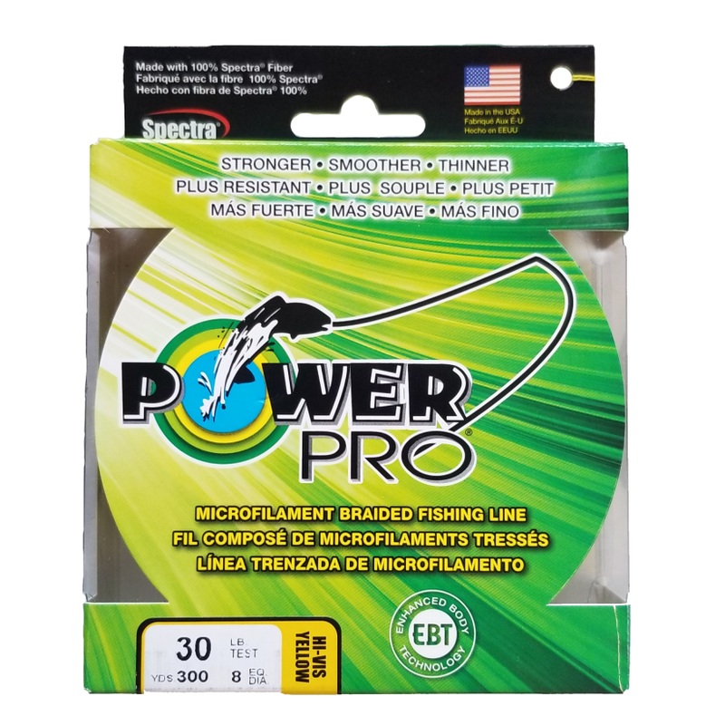 Power Pro Hi-Vis Yellow 30 lb 300 yds Braided Fishing Line