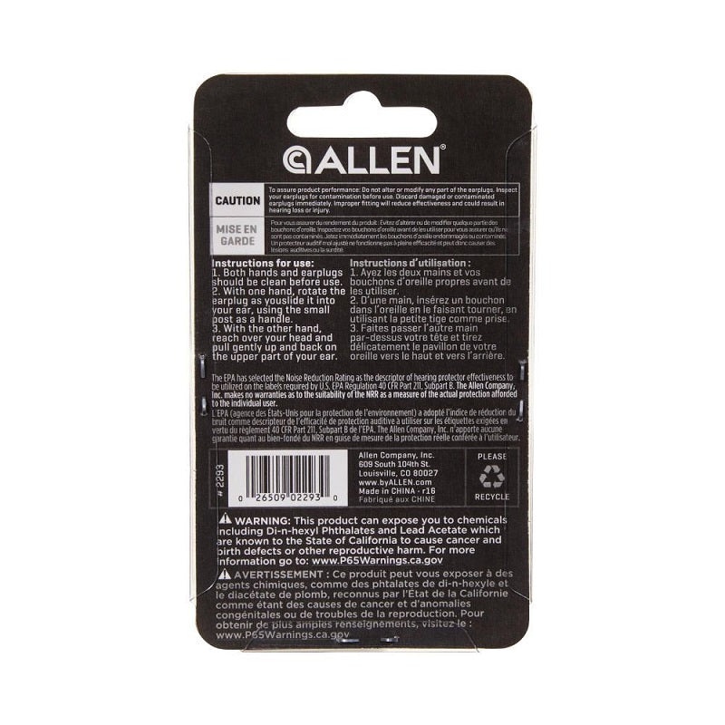 allen-ear-plug-deluxe-with-cord-2293_1 Allen Ear Plug Deluxe with Cord 2293