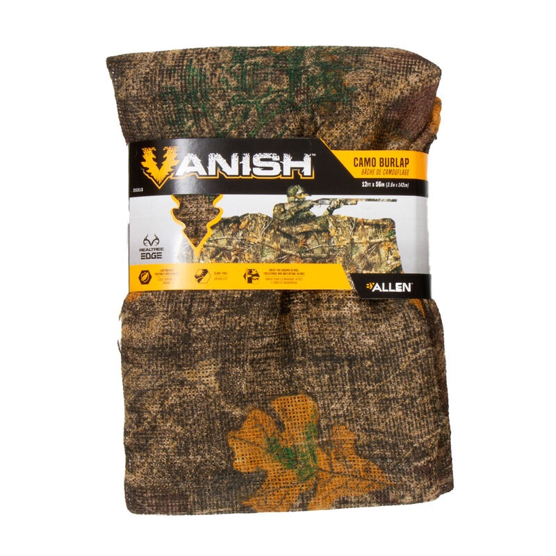 Allen Vanish Camo Burlap 12′ x 56 Realtree Edge 25313
