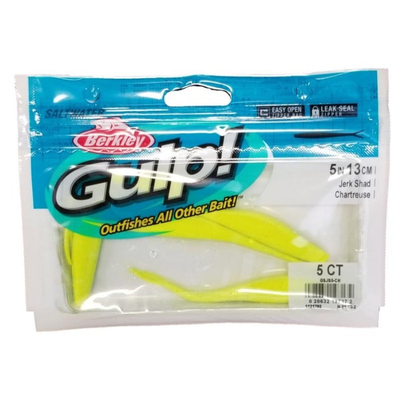 berkley-gulp-jerk-shad-chartreuse-5_1 Berkley Gulp! Jerk Shad Chartreuse 5