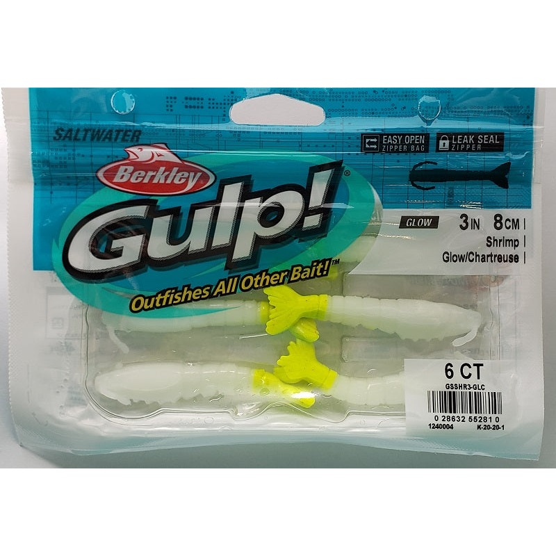 berkley-gulp-shrimp-glow-chartreuse-3_1 Berkley Gulp! Shrimp Glow/Chartreuse 3