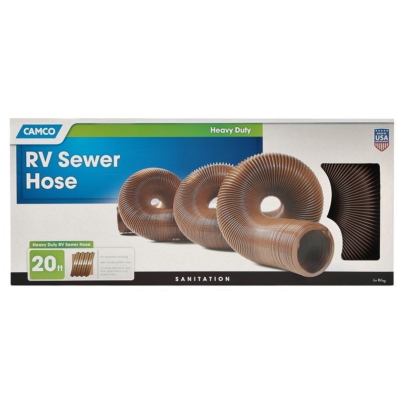 Camco 20′ Heavy Duty RV Sewer Hose 39631