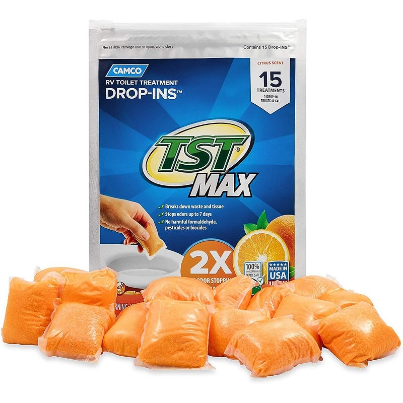 Camco RV Toilet Treatment Drop-ins TST Max 15pk 41189