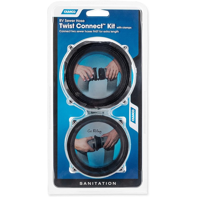 Camco RV Sewer Hose Twist Connect Kit 39543