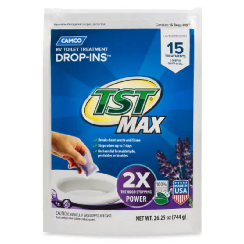 Camco RV Toilet Treatment Lavender Drop-ins TST Max 15pk 41559