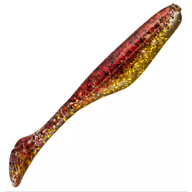 SaltWater Assassin Sea Shad Red/Gold Shiner 4 10pk