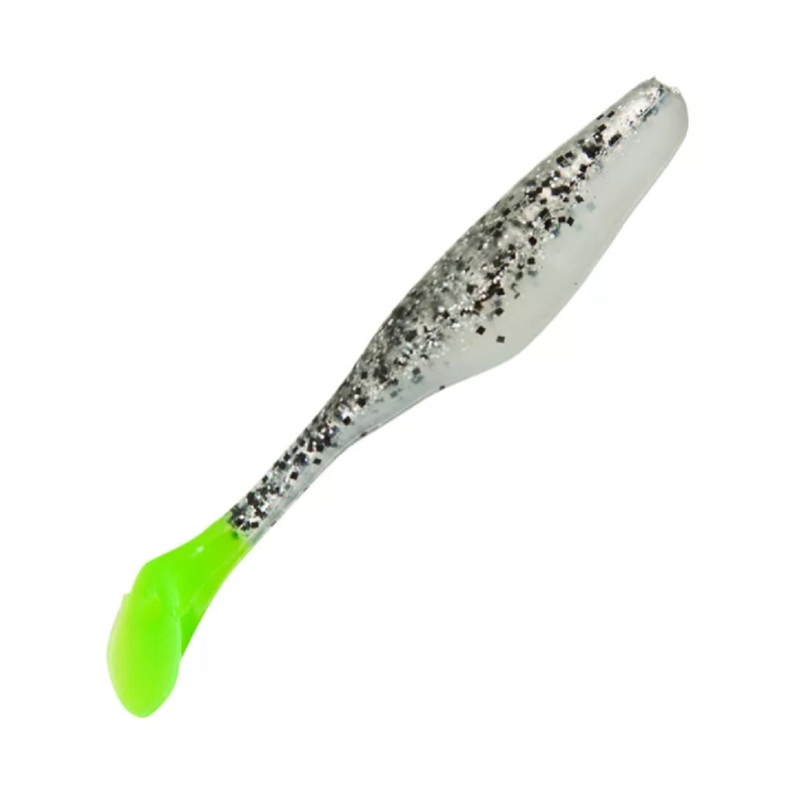 SaltWater Assassin Sea Shad Silver Phantom/Chartreuse 4 10pk