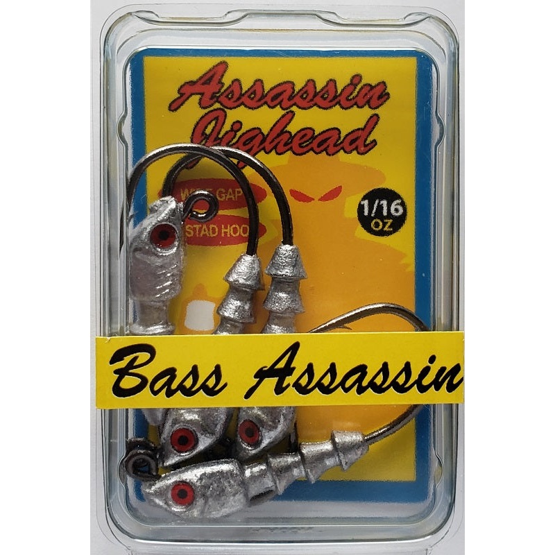 bass-assassin-lead-red-eye-jighead-1-16oz-4ct_1 Bass Assassin Lead/Red Eye Jighead 1/16oz 4ct