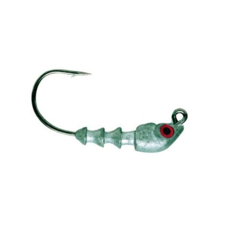 Bass Assassin Lead/Red Eye Jighead 1/16oz 4ct
