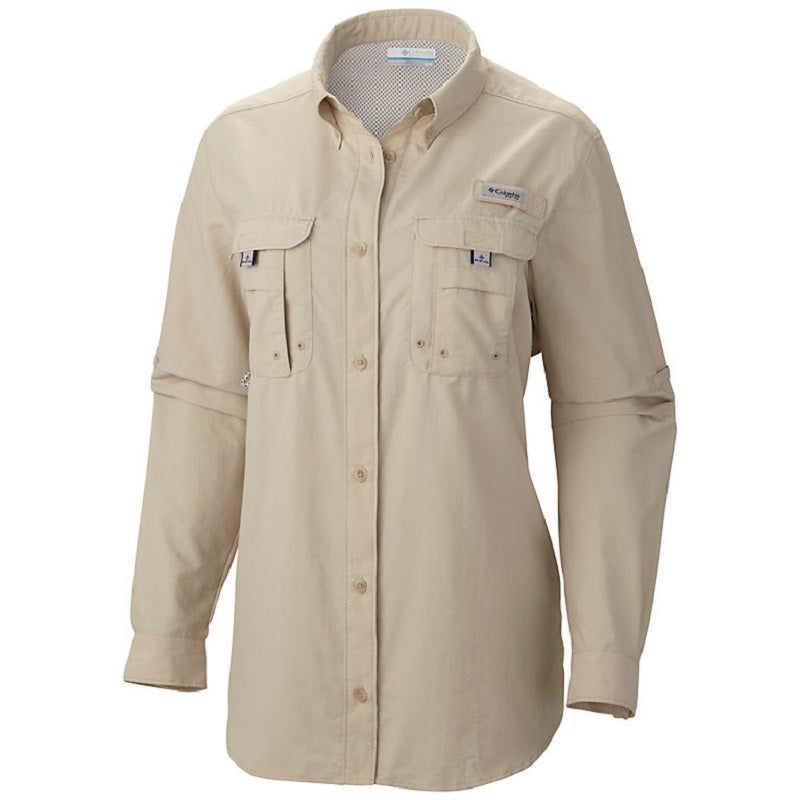 Columbia Womens PFG Bahama L/S FW7314 Tan Plus Size