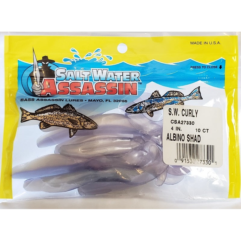 saltwater-assassin-curly-tail-albino-shad-4_1 SaltWater Assassin Curly Tail Albino Shad 4