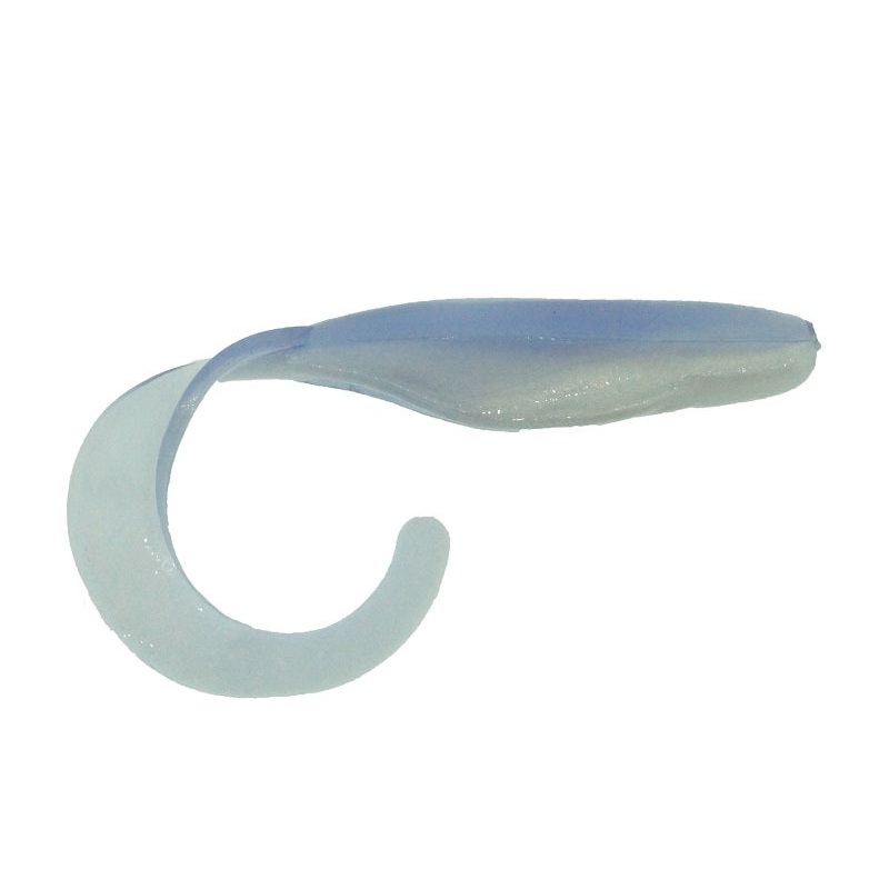 SaltWater Assassin Curly Tail Albino Shad 4