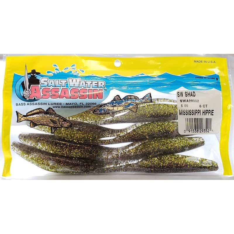 saltwater-assassin-shad-mississippi-hippie-5-8pk_1 SaltWater Assassin Shad Mississippi Hippie 5 8pk