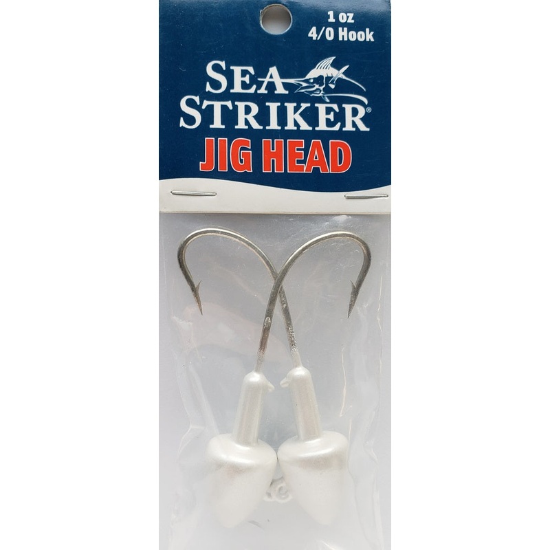 sea-striker-got-cha-jig-heads-pearl-1oz-2pk_1 Sea Striker Got-Cha Jig Heads Pearl 1oz 2pk