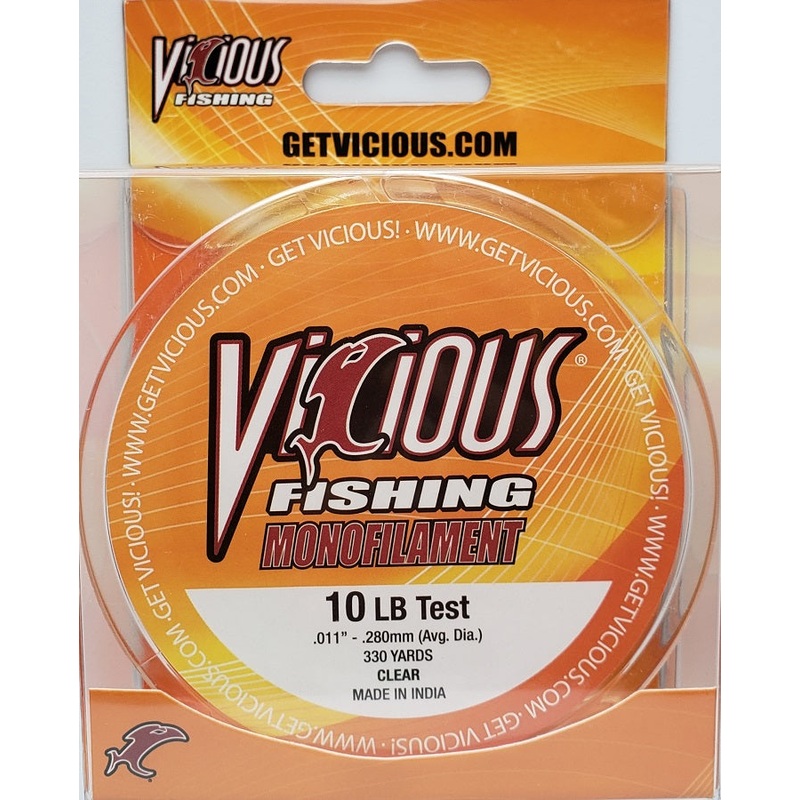 Vicious Monofilament Fishing Line 10lb 330yds