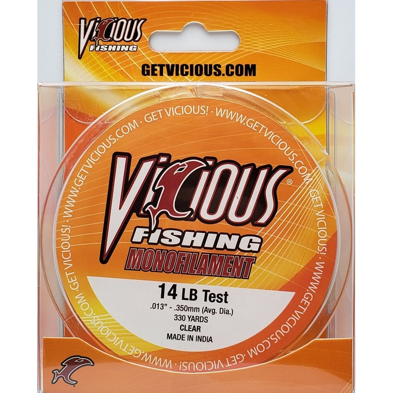 Vicious Monofilament Fishing Line 14lb 330yds VMCL14