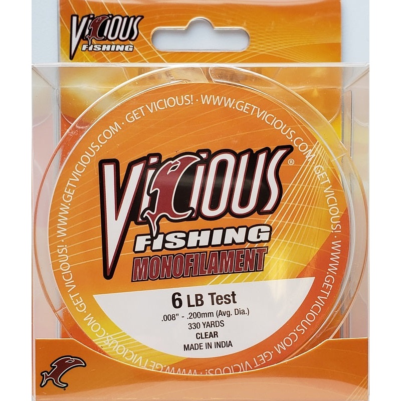 Vicious Monofilament Fishing Line 6lb 330yds VMCL6