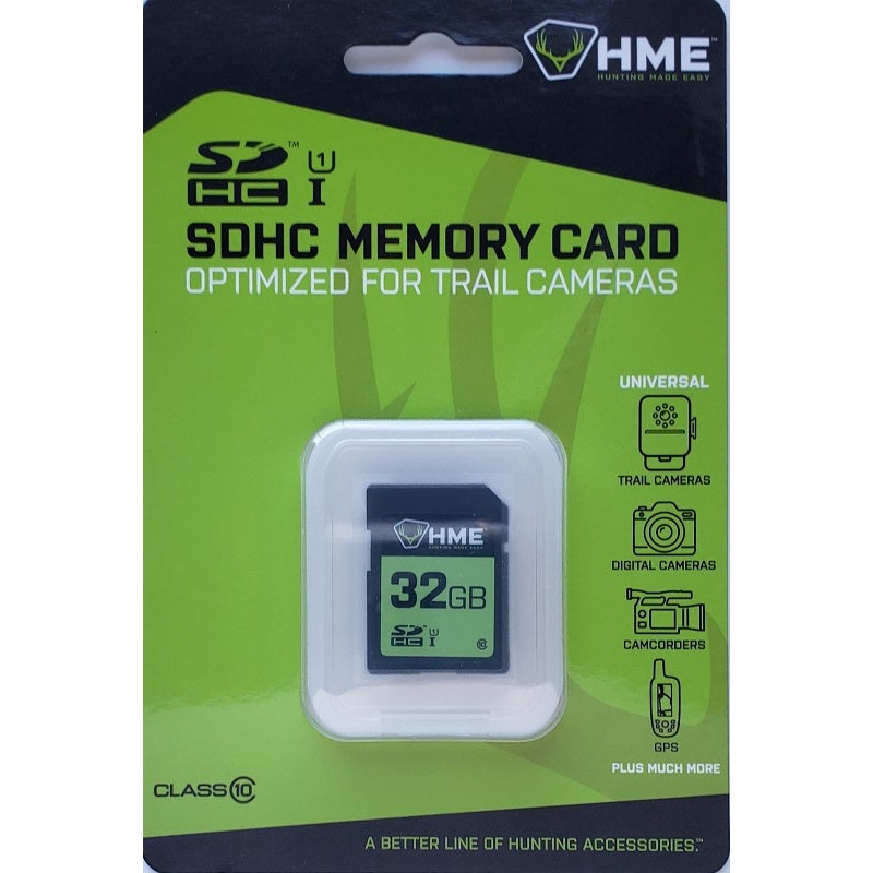 HME 32GB SDHC Memory Card Optimized For Trail Cameras HME-32SD