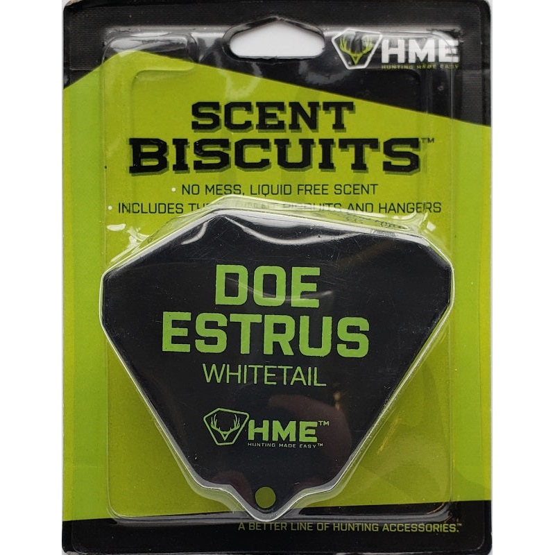 HME Scent Biscuit Doe Estrus Whitetail Scent 3 pack HME-WAF-EST