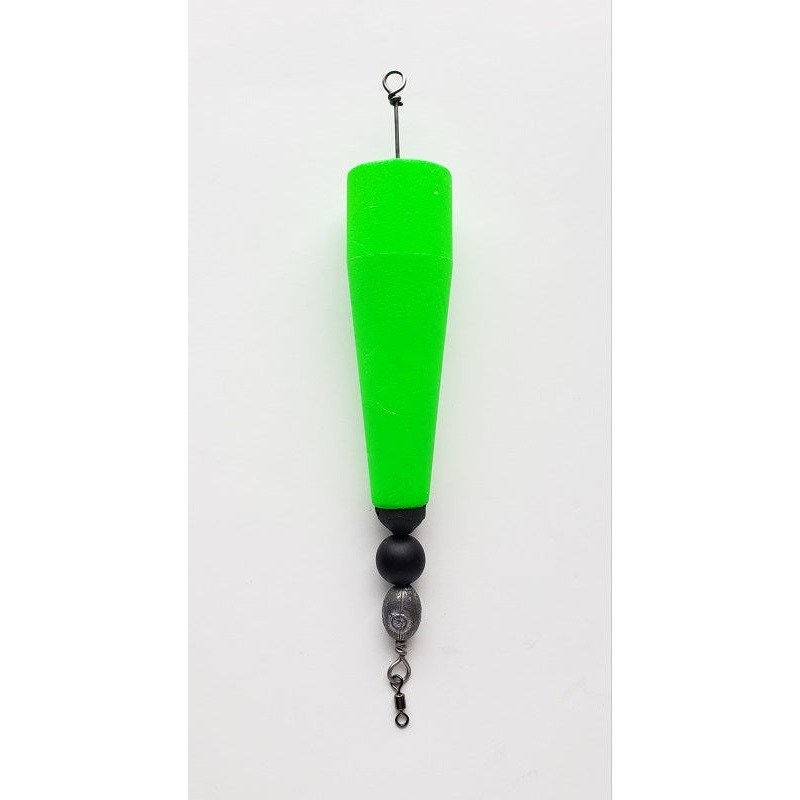 Four Horsemen Tackle Concave Popper Cork Green 4 1pk