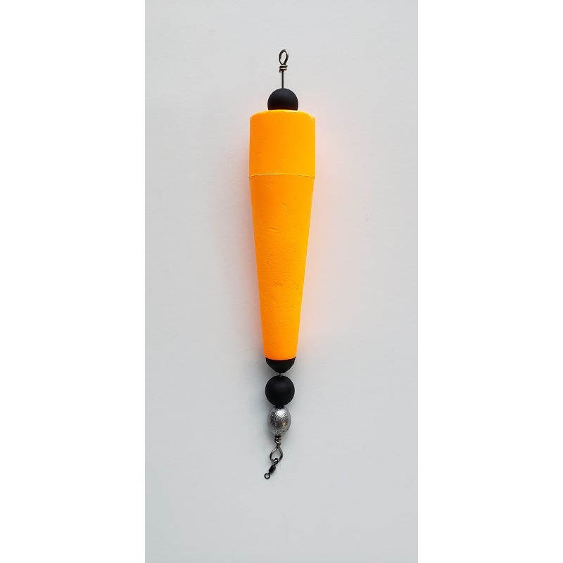 Four Horsemen Tackle Concave Popper Cork Orange 5 1pk