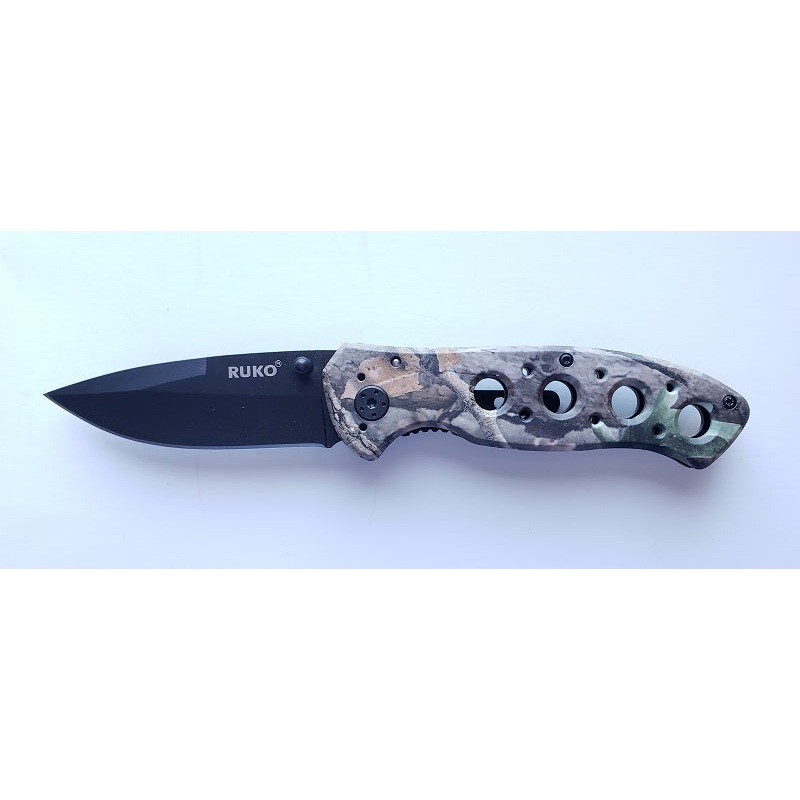 Ruko Woodland Camo Folding Knife RUK0075