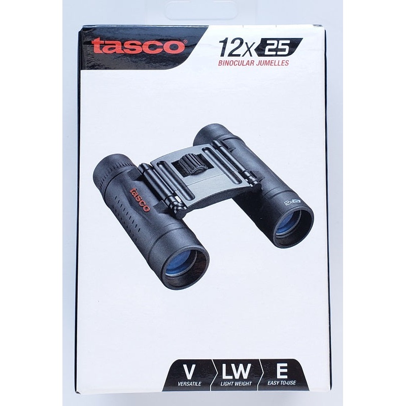 Tasco Essentials 12×25 Binocular Black 178125