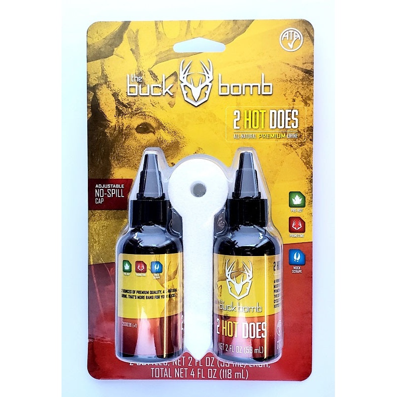 The Buck Bomb 2 Hot Does with Wicks 4oz