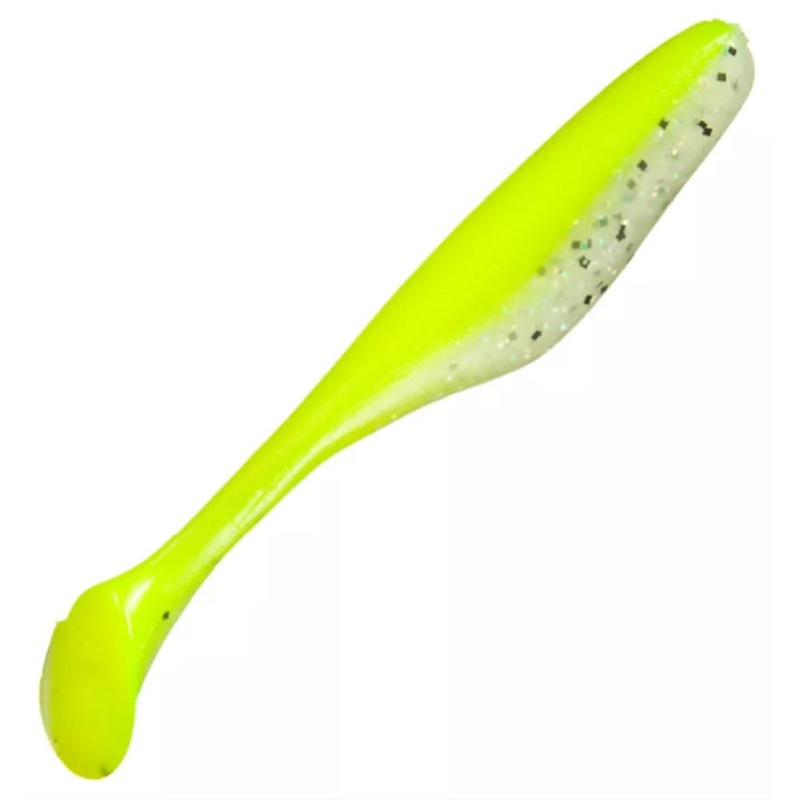 SaltWater Assassin Sea Shad Limetreuse Ghost 4 10ct