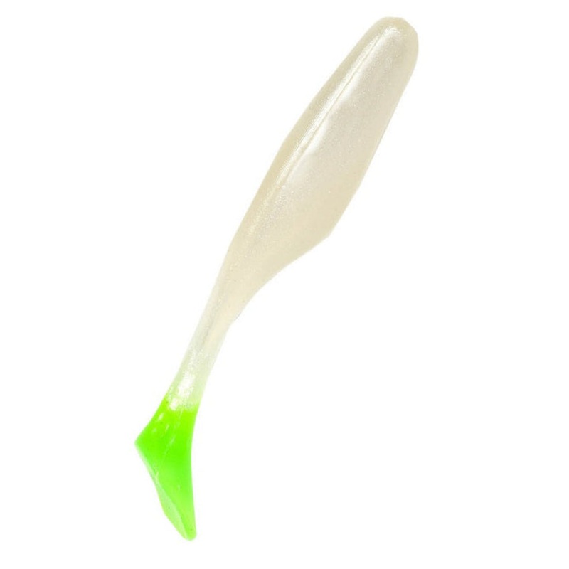SaltWater Assassin Sea Shad Pearl/Chartreuse Tail 4 10ct