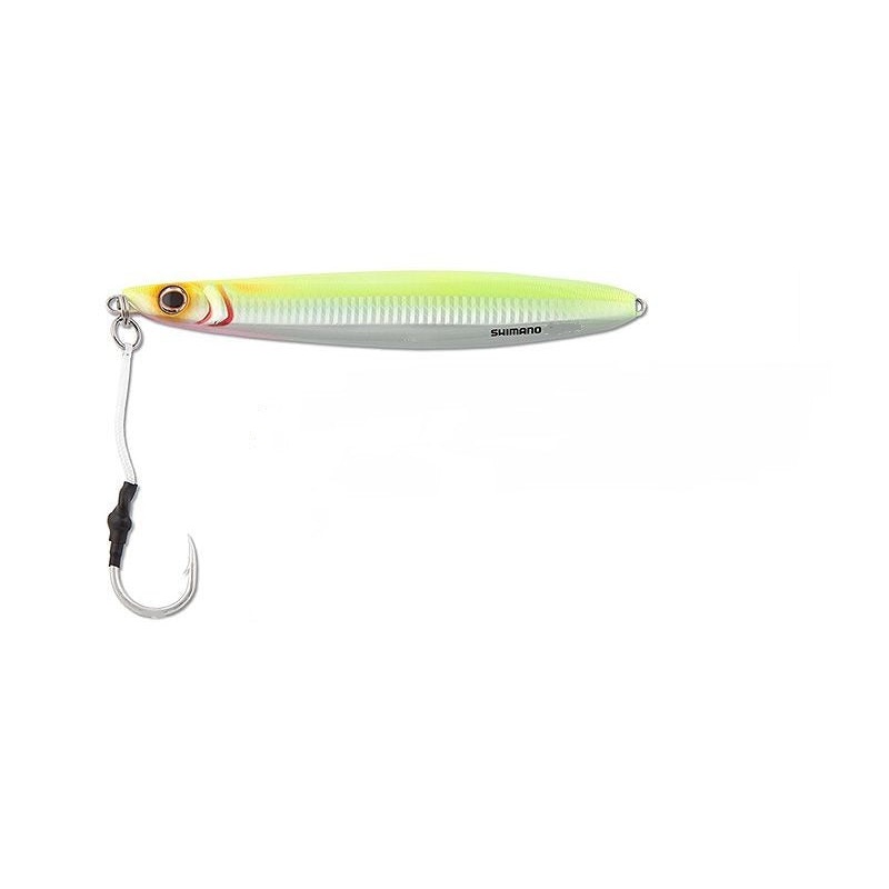 Shimano Flat-Side Butterfly Jigs Chartreuse/Silver BFLFS168CS