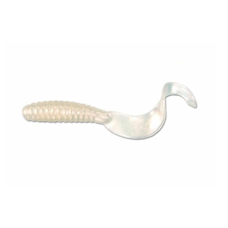 Sea Striker Got-Cha Curltail Grub White Pearl 4 20pk