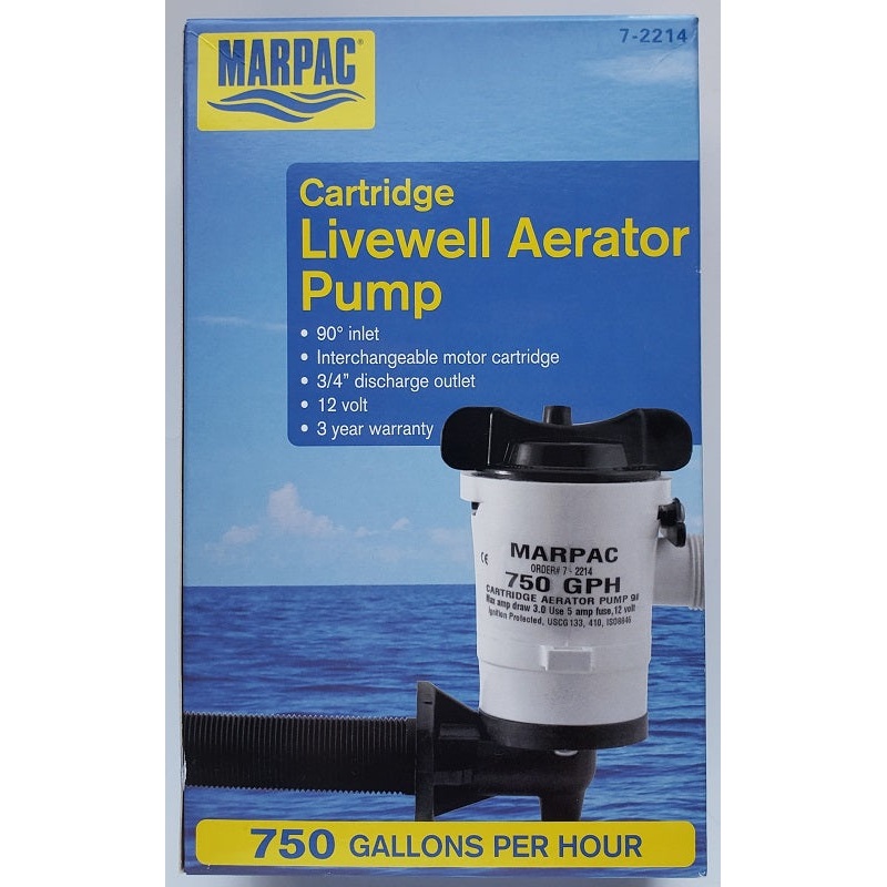 Marpac Cartridge Livewell Aerator Pump 7-2214