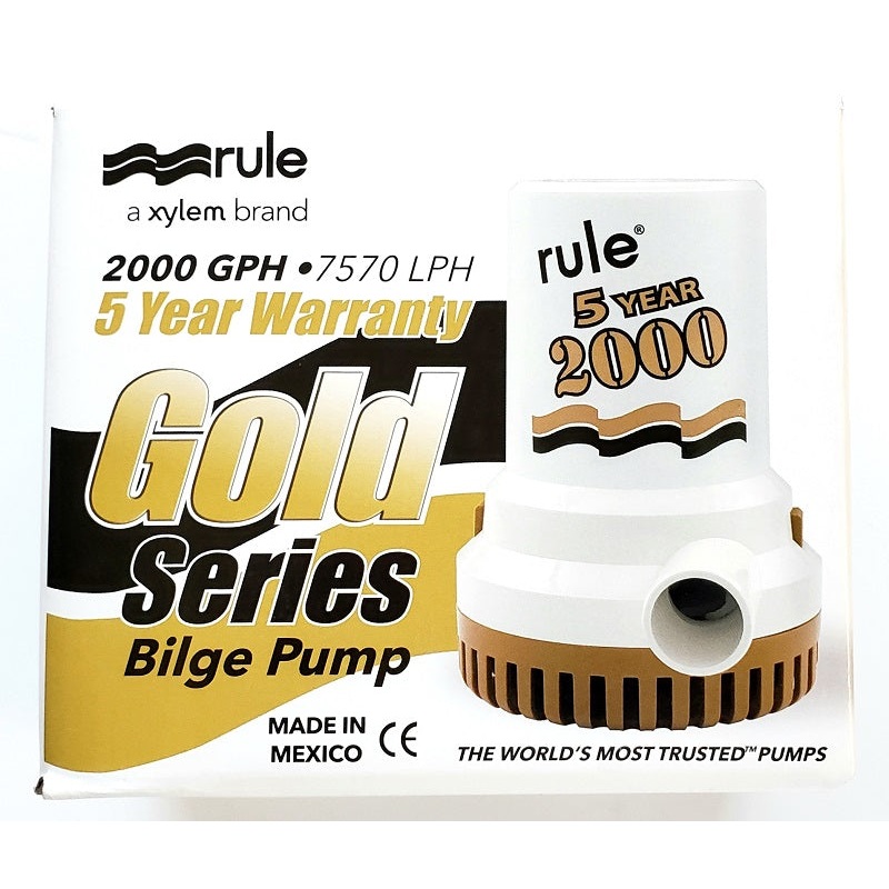 Rule 2000GPH/7570LPH Gold Series Bilge Pump Model 09