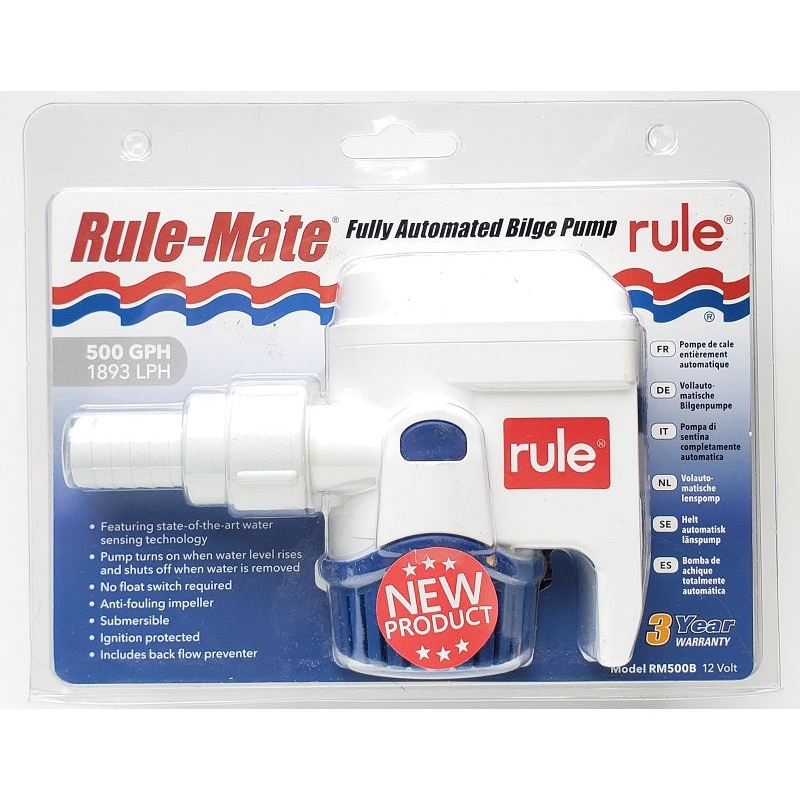 Rule-Mate 500 GPH Fully Automated Bilge Pump RM500B