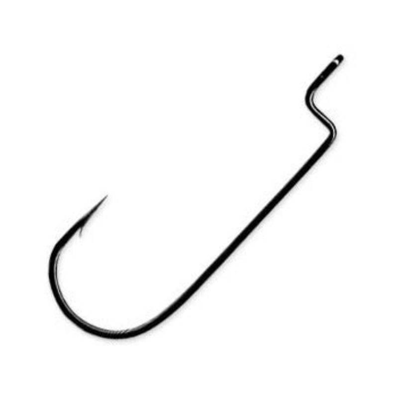 Gamakatsu Worm Hooks Offset Black 1/0