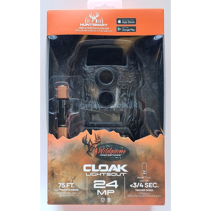 Wildgame Cloak Lightsout 24MP Trail Camera K24B20W26-21