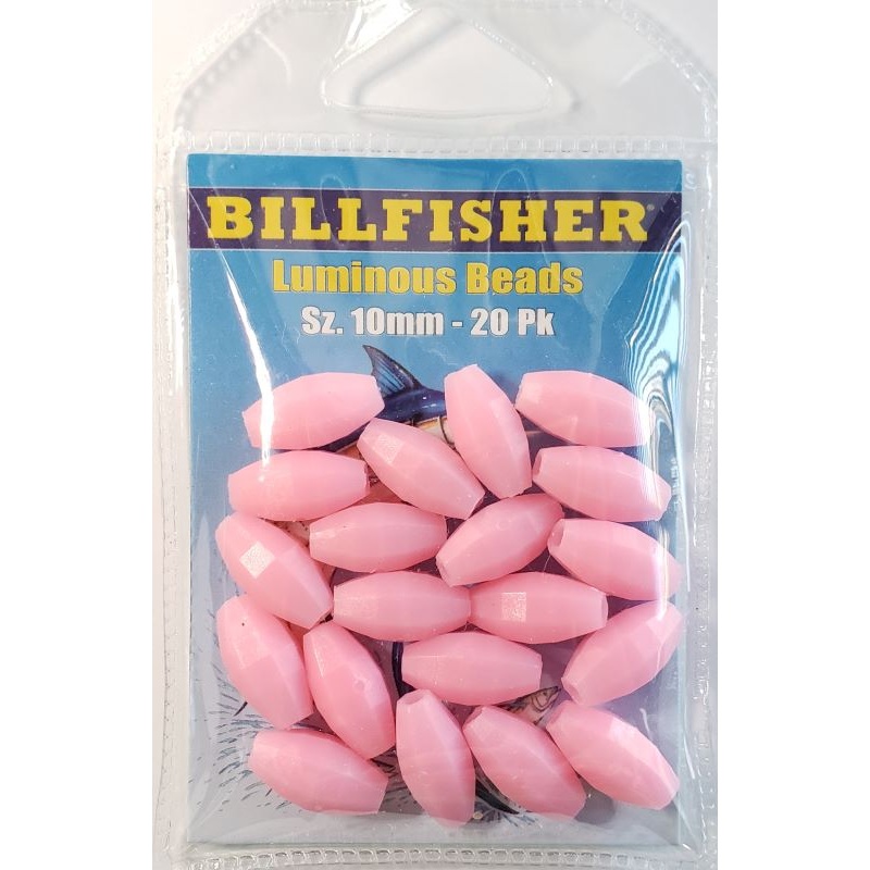 Billfisher Luminous Pink Beads 10mm OPB-20