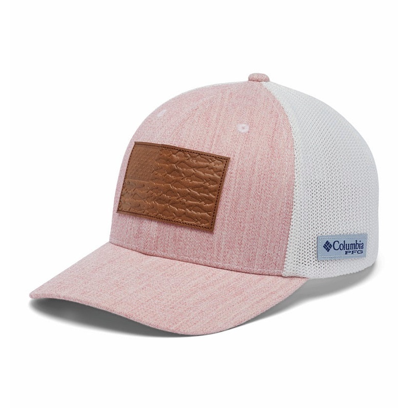 Columbia PFG Leather Fish Flag Mesh Hat L/XL XU0191-683