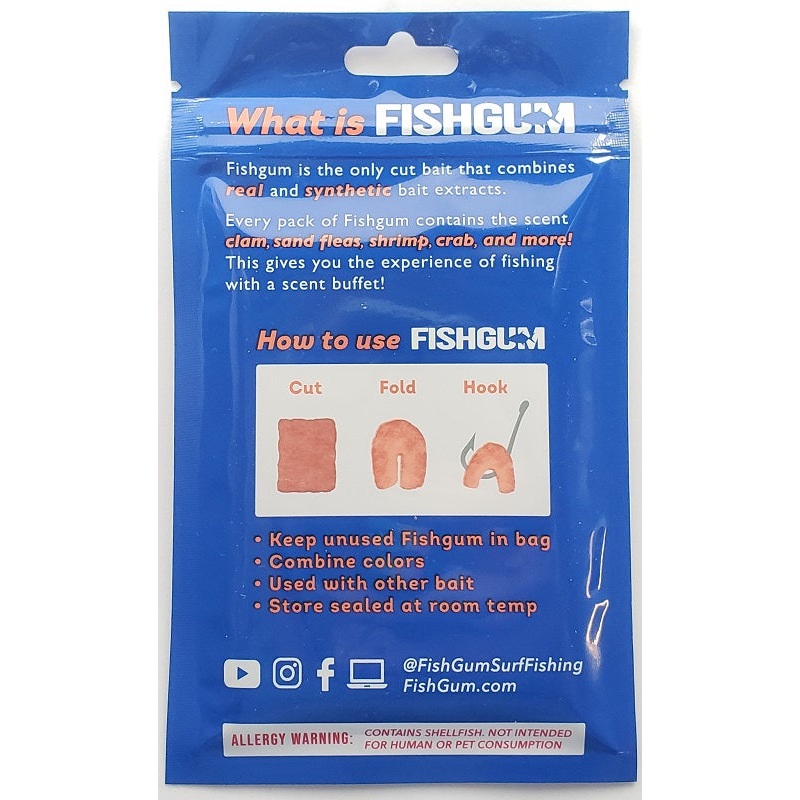 fishgum-excite-the-strike-1-cut-n-chunk-sand-fleasicle_1 FISHGUM Excite The Strike 1-Cut-N-Chunk Sand Fleasicle